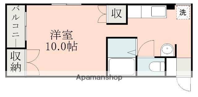 キャメロンハウス(ワンルーム/2階)の間取り写真