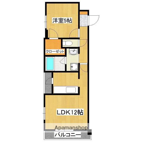シャトル21(1LDK/2階)の間取り写真