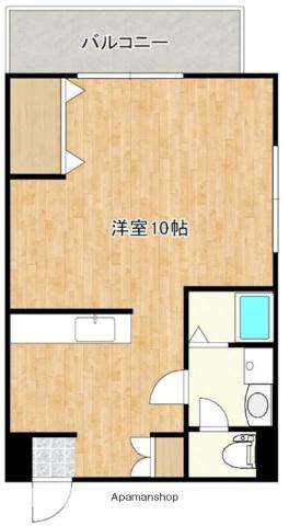 サンロード皷川(ワンルーム/4階)の間取り写真