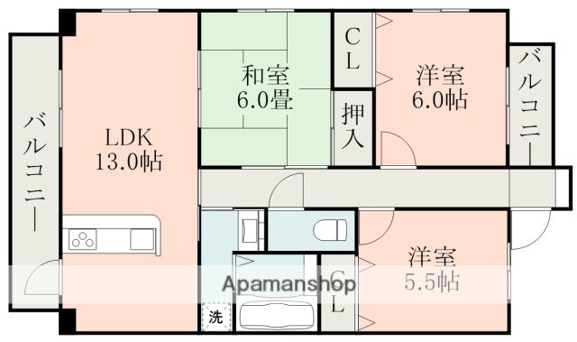 レクエルド・アイ(3LDK/3階)の間取り写真