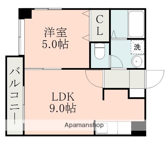カラーズ(1LDK/4階)の間取り写真