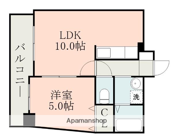 カラーズ(1LDK/7階)の間取り写真