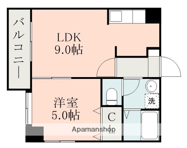 カラーズ(1LDK/10階)の間取り写真