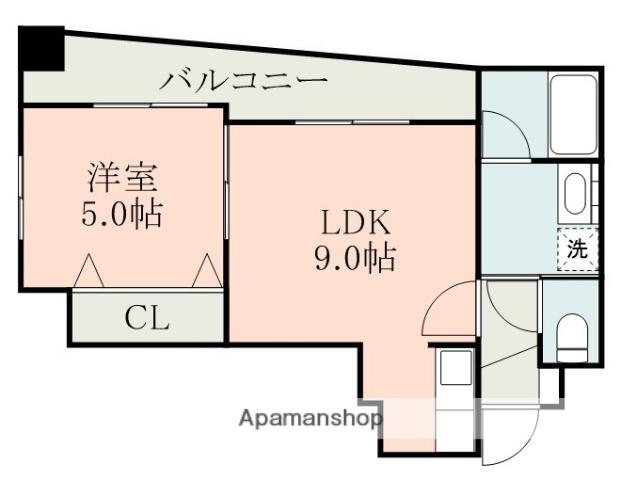 フレアステージ柳(1LDK/8階)の間取り写真