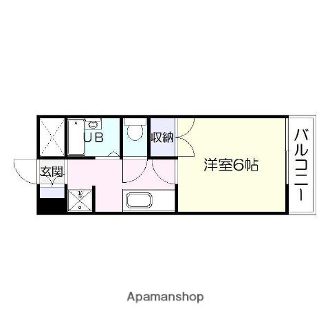 N・D・L春日(1K/5階)の間取り写真