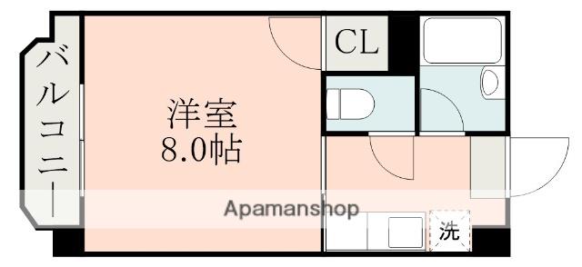 パークハイム鈴木(1K/2階)の間取り写真