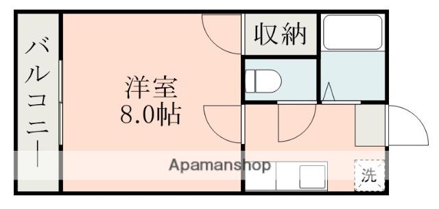 ロゼーヌ脇田(1K/5階)の間取り写真