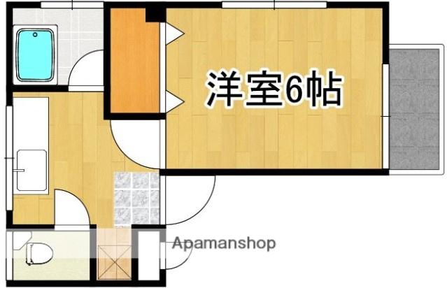 城山スカイハイツ(1K/3階)の間取り写真