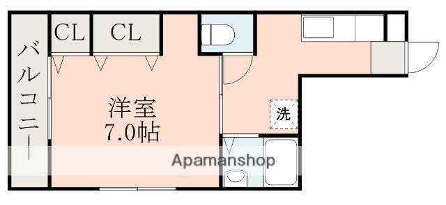 高田ビル(1K/3階)の間取り写真