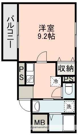 ケイツー・ビルド(1K/5階)の間取り写真