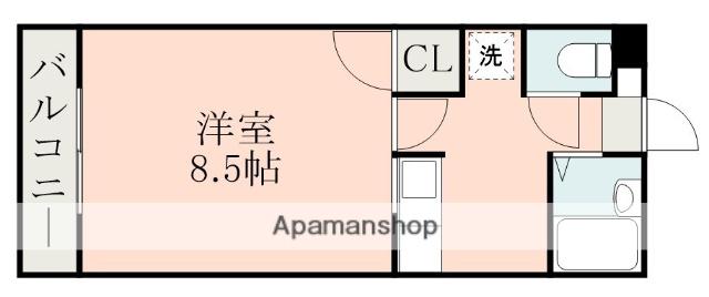 グレイス中山(1K/1階)の間取り写真