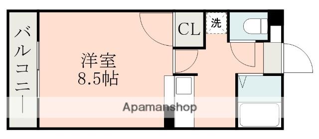 グレイス中山(1K/2階)の間取り写真