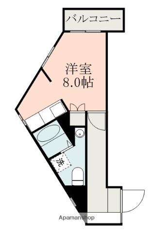 オアシス永吉(1K/3階)の間取り写真
