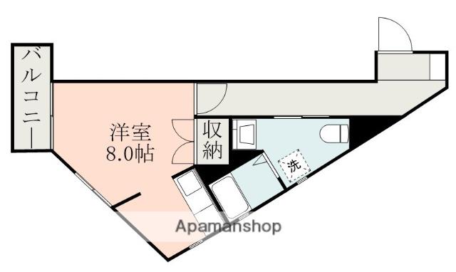 オアシス永吉(ワンルーム/1階)の間取り写真