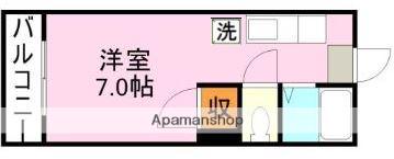 アビターレ新屋敷(ワンルーム/3階)の間取り写真