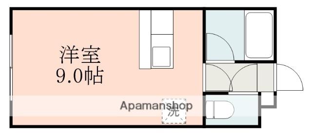 ティアラ桜ヶ丘(ワンルーム/3階)の間取り写真