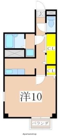 カサブランカ(1K/3階)の間取り写真