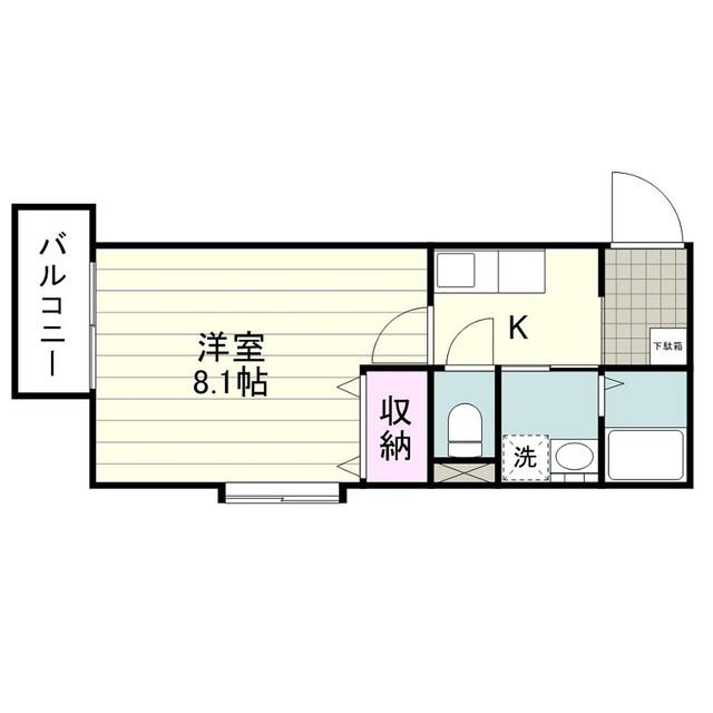 SOWAKA(1K/4階)の間取り写真