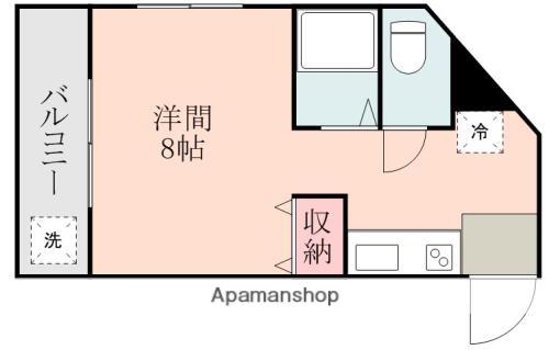 YMO.クレシェ(ワンルーム/3階)の間取り写真