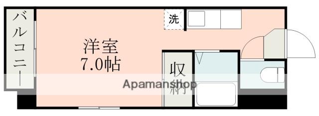 第二ステップイン金満(1K/5階)の間取り写真