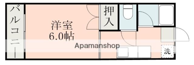 第二有村ビル(1K/1階)の間取り写真