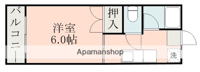 第二有村ビル(1K/1階)の間取り写真