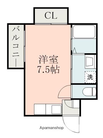 ルヴェル天保山(ワンルーム/7階)の間取り写真