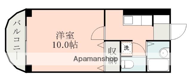 ポートアカデミア(1K/4階)の間取り写真