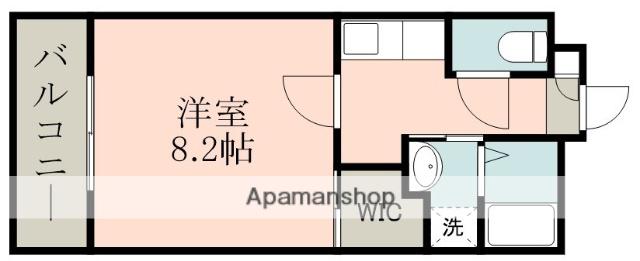 カンパーナ真砂(1K/1階)の間取り写真