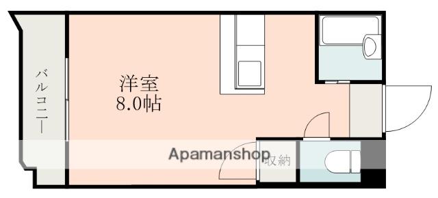 サンパティーク下荒田(ワンルーム/5階)の間取り写真