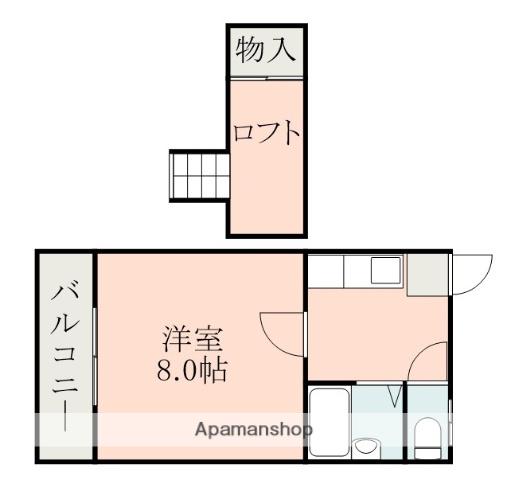 寺田コーポ(1K/2階)の間取り写真
