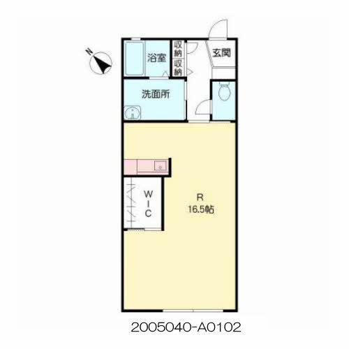 ディアス・ターシャ(ワンルーム/1階)の間取り写真