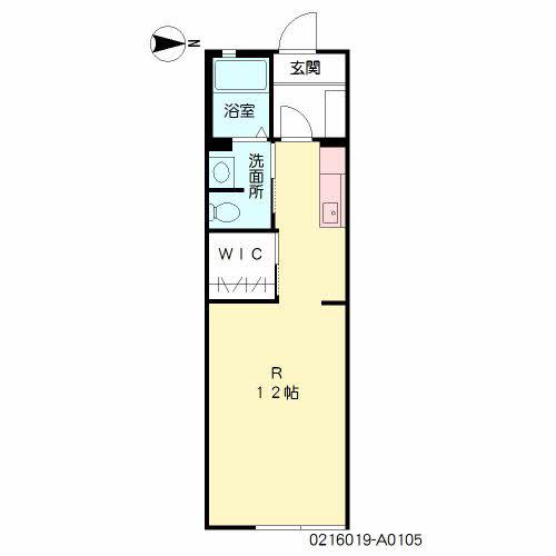 メゾンパリス坂之上 (ワンルーム/1階)の間取り写真