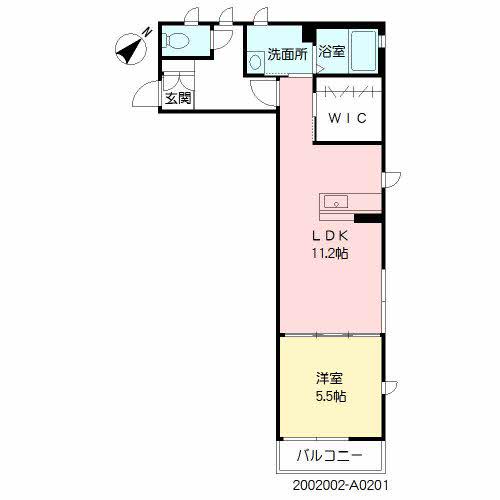 KーブルーノⅢ(1LDK/2階)の間取り写真