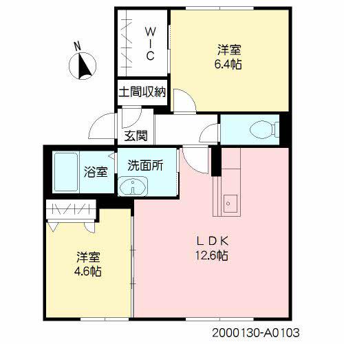ピア ビレッジ (2LDK/1階)の間取り写真