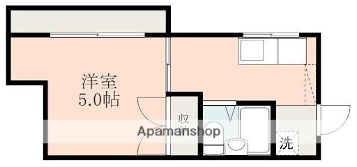 すばるコーポ(1K/1階)の間取り写真