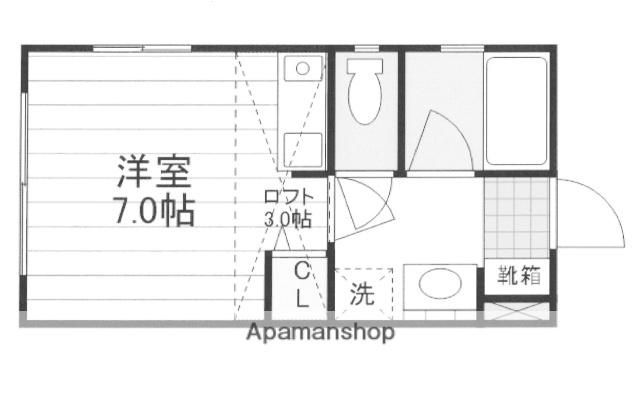 ネイサンスきよの(ワンルーム/4階)の間取り写真