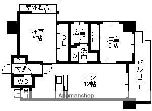 メイヒルズ(2LDK/8階)の間取り写真