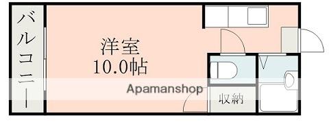 ビッグバーンズマンション谷山(ワンルーム/4階)の間取り写真