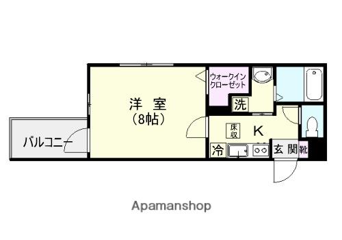 プレステージ荒田(1K/1階)の間取り写真