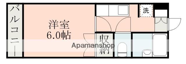N・D・L春日(1K/5階)の間取り写真