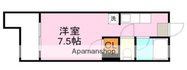 アビターレ下荒田Ⅰ(ワンルーム/4階)の間取り写真