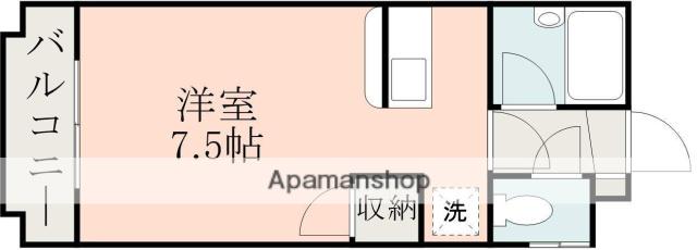 ティアラ桜ヶ丘(ワンルーム/2階)の間取り写真