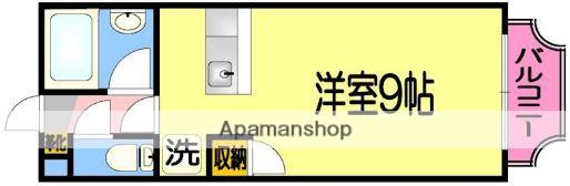 ティアラ桜ヶ丘(ワンルーム/3階)の間取り写真