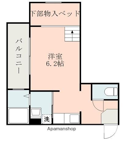 アンナプルナーⅠ(1K/2階)の間取り写真