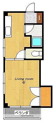 サウスオリーブ(1K/3階)の間取り写真