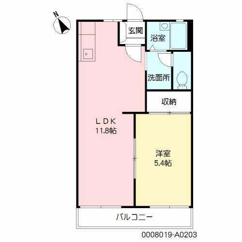 セフィラT (1LDK/2階)の間取り写真