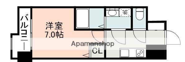 S-RESIDENCE加治屋町ACHIEVE(1K/4階)の間取り写真