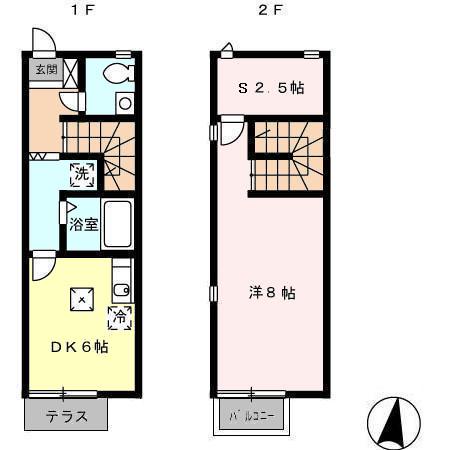 ジュネスＳＨＵ(1DK)の間取り写真