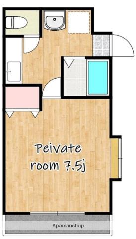 BMビルⅡ(1K/3階)の間取り写真